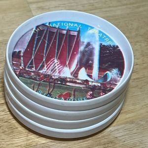 Vintage Singapore Totar Melamine ware no. two plastic coasters